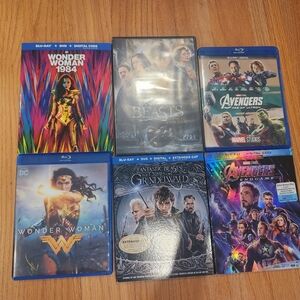 Harry Potter, Wonder Woman, Avengers DVD Movies